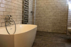 Badezimmer in der Ferienwohnung in Naumburg
